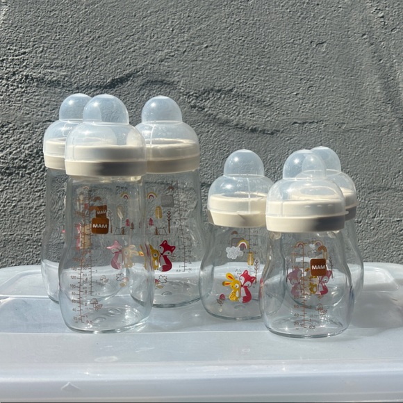 Glass Mam baby bottles - Picture 1 of 4